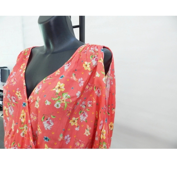 MNG orange floral romper XS - Picture 9 of 11